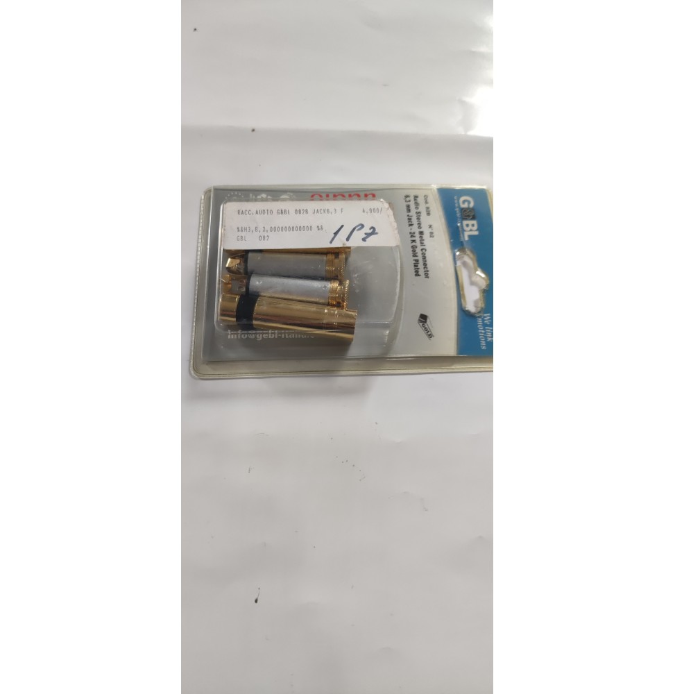 Piastra Jack Per Altoparlanti In Metallo 5x7 Con 2 Fori Per Connettori Serie G NL8MPR - Fatta In USA