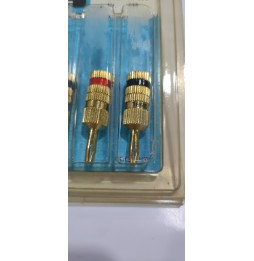 G&BL 4 Connettori terminali di potenza a Banana 24K GOLD