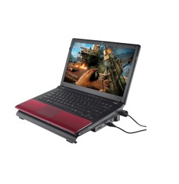 Trust GXT 277 Base Raffreddamento Gaming con Ventola Extra Large, per Laptop da 15,6", Metallo