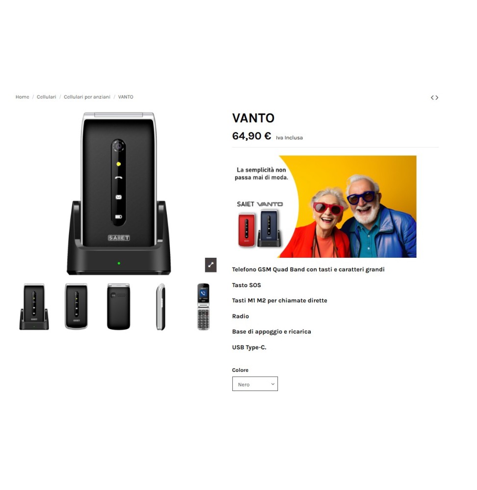 TELEFONO VANTO NERO