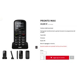 TELEFONO PRONTO MAX NERO