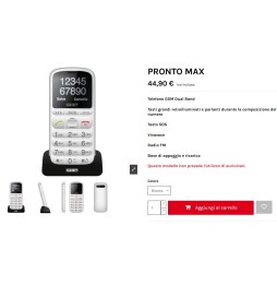 TELEFONO PRONTO MAX BIANCO