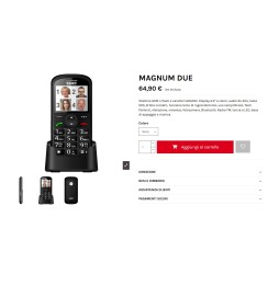 TELEFONO MAGNUM DUE NERO