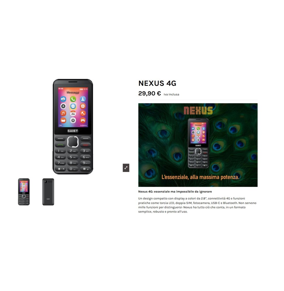 TELEFONO NEXUS NERO