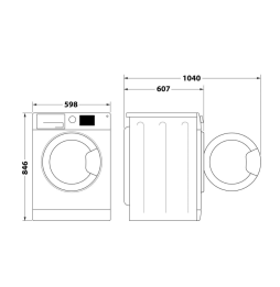 Indesit C YD 103D WW IT, Capacità 10kg, classe D, colore White, Dispay digitale, QuickDry
